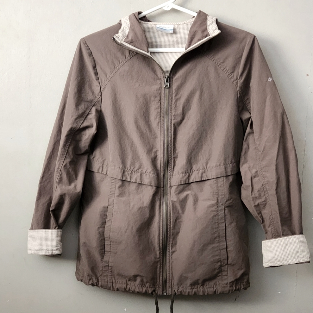 Lightweight Taupe Zip-Front Women's Jacket